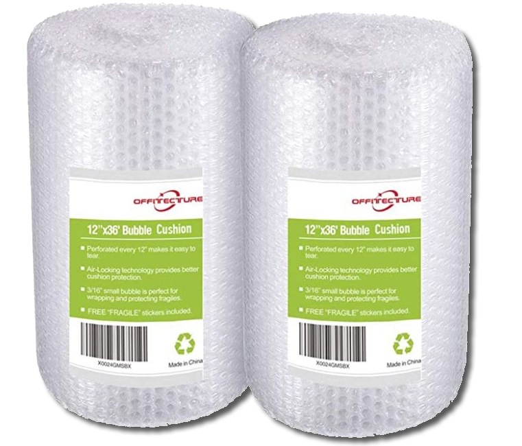 2 pack bubble wrap